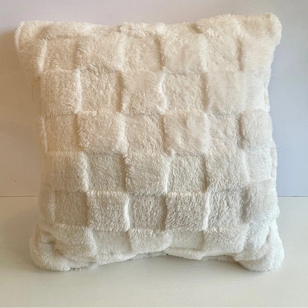 Room Essentials Checkerboard Textured Toss Pillow